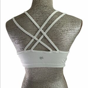Athleta Full Focus Strappy Bra White M